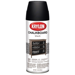 Krylon Chalkboard Finish Spray Black - 12oz