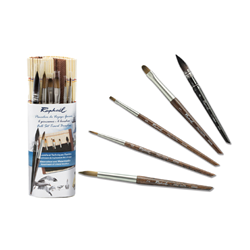 Raphael Travel Brush Set with Bamboo Roll-Up