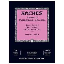 Arches 140lb Watercolor Pads - Hot Pressed