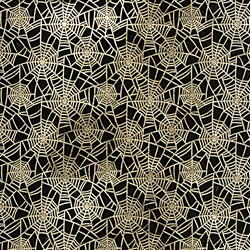 Spiderweb- Gold Foil on Black Paper 22x30" Sheet