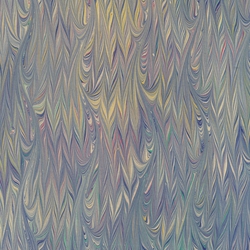 Handmade Italian Marble Paper- Rain Drop Blue Violet 19.5 x 27" Sheet
