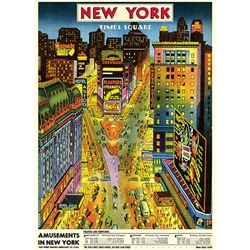 Cavallini Decorative Paper - New York Times Square 20"x28" Sheet