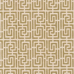 Endless Maze Op Art (Optical Illusion) Paper- Gold on Natural
