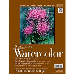 Strathmore Watercolor Pad 400 Series, Tape-Bound 5.5" x 8.5"