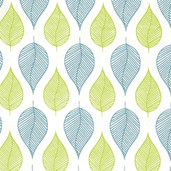 Tea Leaves- Turquoise/Lime 22x30" Sheet