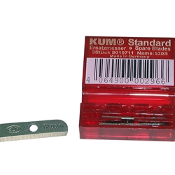 KUM Tempered Steel Standard Size Spare Blades (3) for Pencil Sharpeners