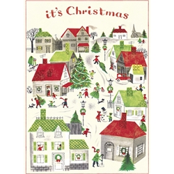 Cavallini Decorative Paper Wrap- It's Christmas 20x28" Sheet