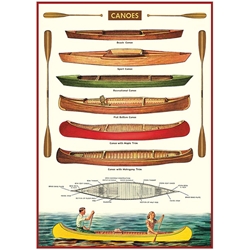 Cavallini Decorative Paper - Canoes 20"x28" Sheet