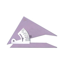 Pacific Arc 8" Adjustable Clear Acrylic Triangle with Inking Edge