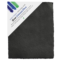 Shizen Design Watercolor Paper Packs- Rectangular Sheets Black