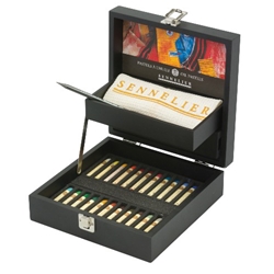 Sennelier Oil Pastels Set of 24 in a Wooden Gift Box