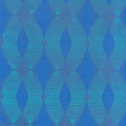 Printed Cotton Paper from India- Art Deco X's and O's in Turquoise and Cobalt on Blue 20x30" Sheet