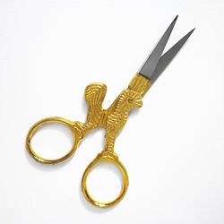 3 "1/2" Gold "Shantaclair" Embroidery Scissors