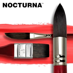 Nocturna Synthetic/Natural Squirrel Hair Watercolor Brushes - Round