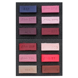 J. Luda Handmade Soft Pastels- Set of 12 Reds