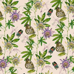 *NEW!* Tassotti Paper - Passionflowers and Butterflies 19.5"x27.5" Sheet