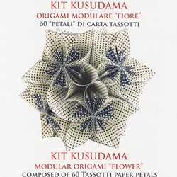 Tassotti Origami Kit- Kusudama Modular Origami "Flower" in Blue