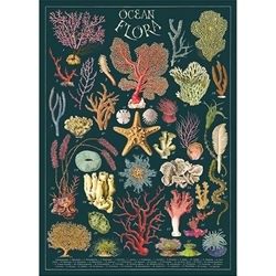 Cavallini Decorative Paper Sheet - Ocean Flora