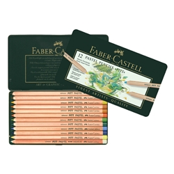Faber Castell Pitt Pastel Pencil Sets- Set of 12 in a Reusable Tin