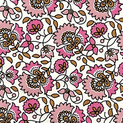 "NEW!" Printed Paper from India- Valencia Pink 22x30" Sheet