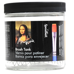 Mona Lisa 16oz Brush Cleaning Jar with screen