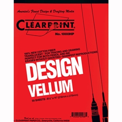 Clearprint Vellum 8-1/2 x 11 inch pad of 50 sheets