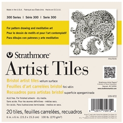 Strathmore Artist Tiles - Bristol Vellum - 6"x6" 20 Tiles