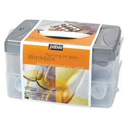 Vitrea 160 Glass Paint 10-Color 45ml Atelier Workbox Set