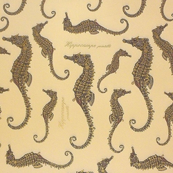 Rossi Decorative Paper from Italy- Seahorses 28x40 Inch Sheet