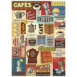 Cavallini Decorative Paper Sheet - Coffee