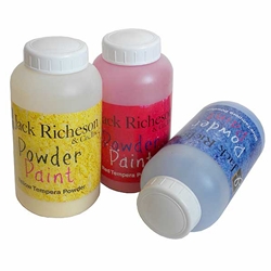 Jack Richeson Tempera Powder Paint - Set of 3 Primary Colors