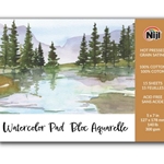 Niji® Watercolor Paper Pads - 5"x7" - Cold and Hot Press