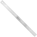 Pacific Arc Stainless Steel Cork-Back Rulers