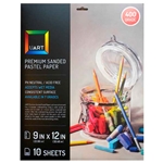 UART Premium Sanded Pastel Paper 9" x 12", 10 Sheets