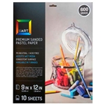 UART Premium Sanded Pastel Paper 9" x 12", 10 Sheets