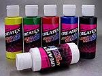 Createx Airbrush Color Starter Sets - Six 2 oz. Bottles (Transparent or Opaque)
