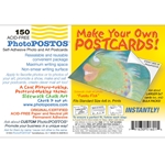 PhotoPOSTOS - Self Adhesive, Acid-Free Blank Postcards