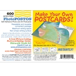 PhotoPOSTOS - Self Adhesive, Acid-Free Blank Postcards