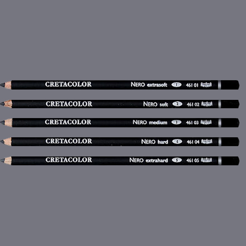 Cretacolor Nero Charcoal Drawing Pencils Pack of 12