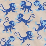 Monkey Paper- Blue and Light Blue 22x30 Inch Sheet