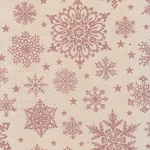 Natural Paper with Copper Snowflakes 20x30" Sheet