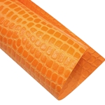 Crocodile Embossed Paper- Orange 22x30" Sheet