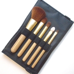 Silver Brush Beauty Brush 6 Piece Bamboo Handle - Black Case