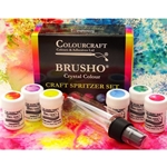 Brusho Crystal Colours Craft Spritzer Set of 6