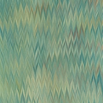 Handmade Italian Marble Paper- Zig Zag Turquoise & Yellow 19.5 x 27" Sheet