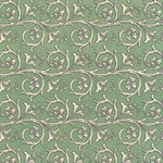 Carta Varese Florentine Paper- Scrolls on Green 19x27 Inch Sheet