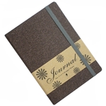 Shizen Design Acid Free Journal- 4"x6" Brown Cover (White Pages)