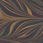 Marbled Paper from India- Jewel Toned Feathers 22x30" Sheet