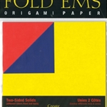 Yasutomo Fold 'ems Origami Double-Sided Paper 5.875" 18 sheets / Package-2 Each of 9 Color Combination