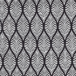 Zebra Leaf- White on Black 22x30" Sheet